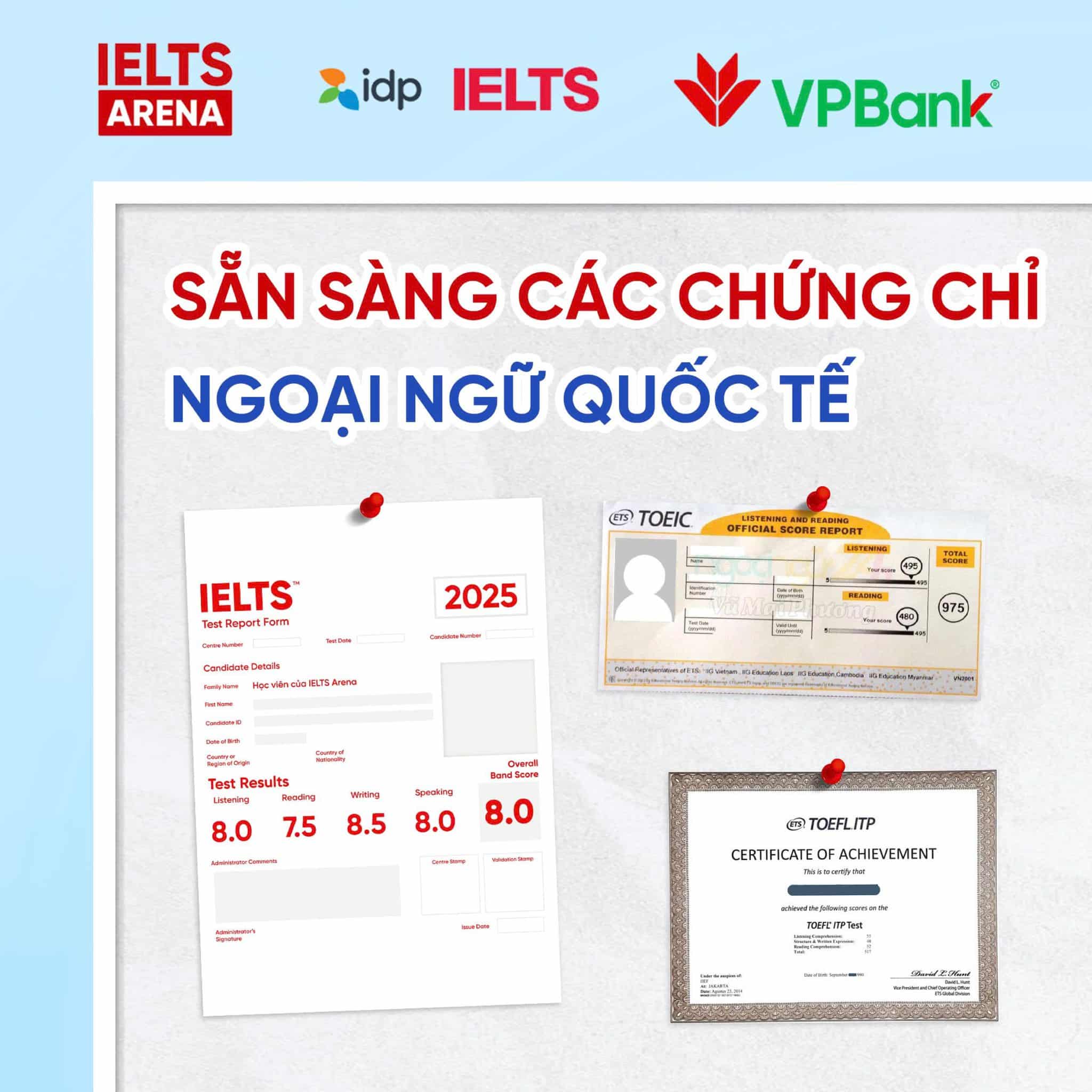 chứng chỉ ngoại ngữ quốc tế